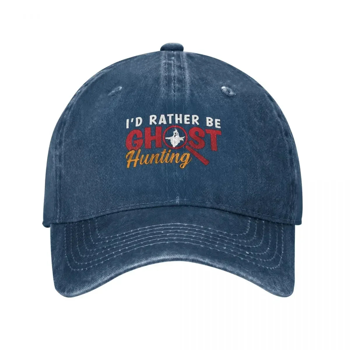 "I’d Rather Be Ghost Hunting" Baseball Cap – Paranormal Investigator Dad Hat
