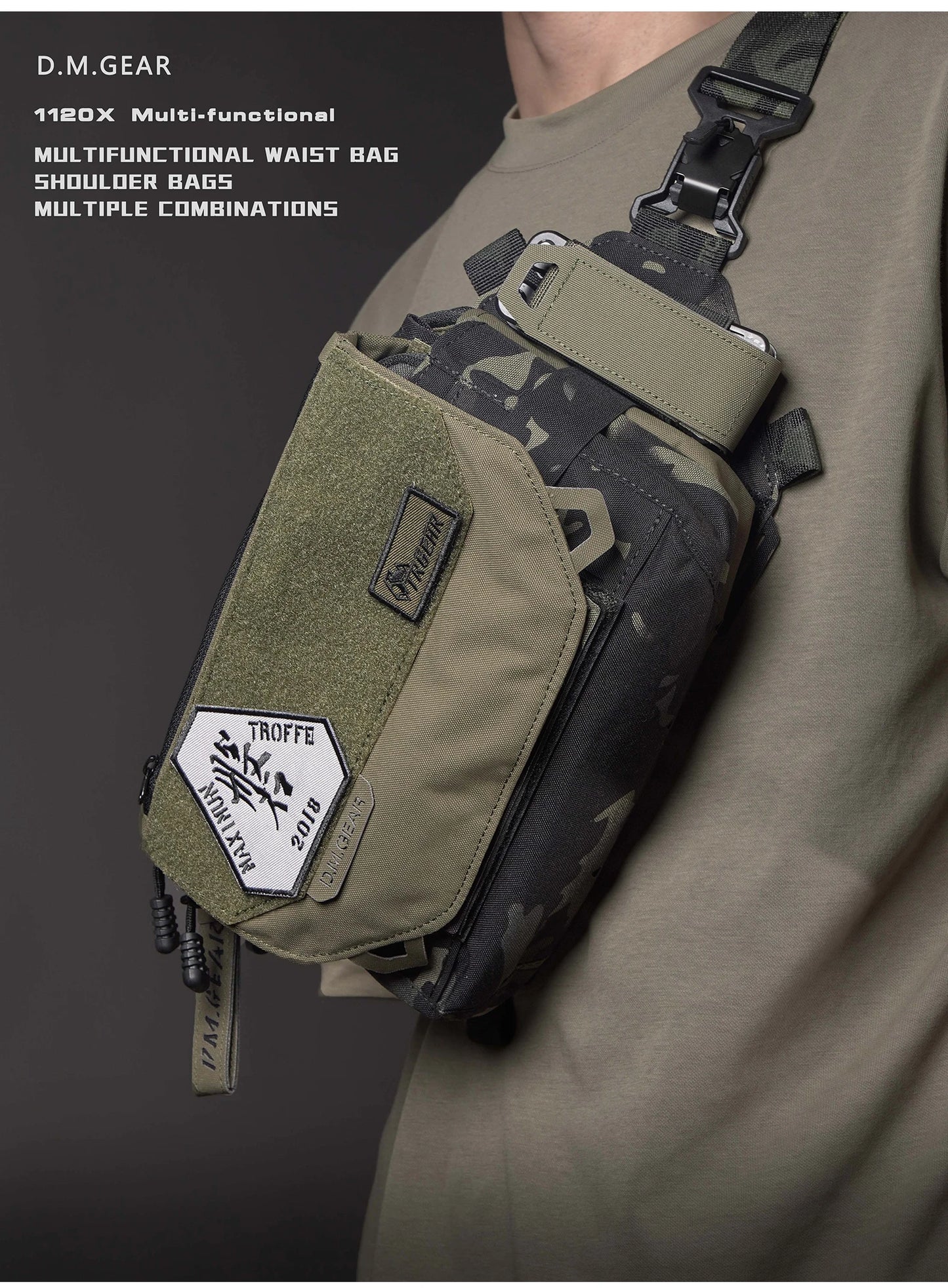 Tactical Hunting Shoulder Bag – Waterproof Molle Outdoor Equipment Pack for Men | Multifunctional Military Gear