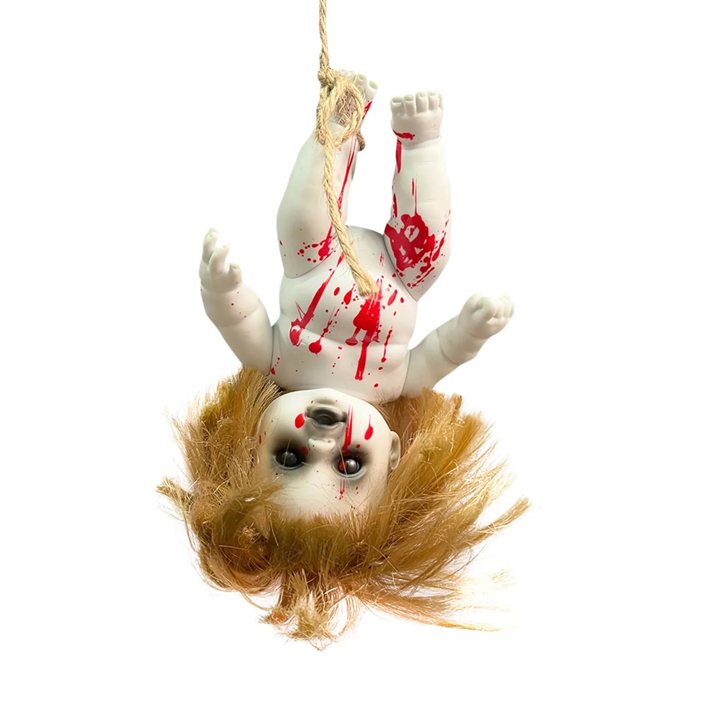 Haunted Blood Doll – Terrifying Ghost Zombie Baby for Paranormal & Horror Decor