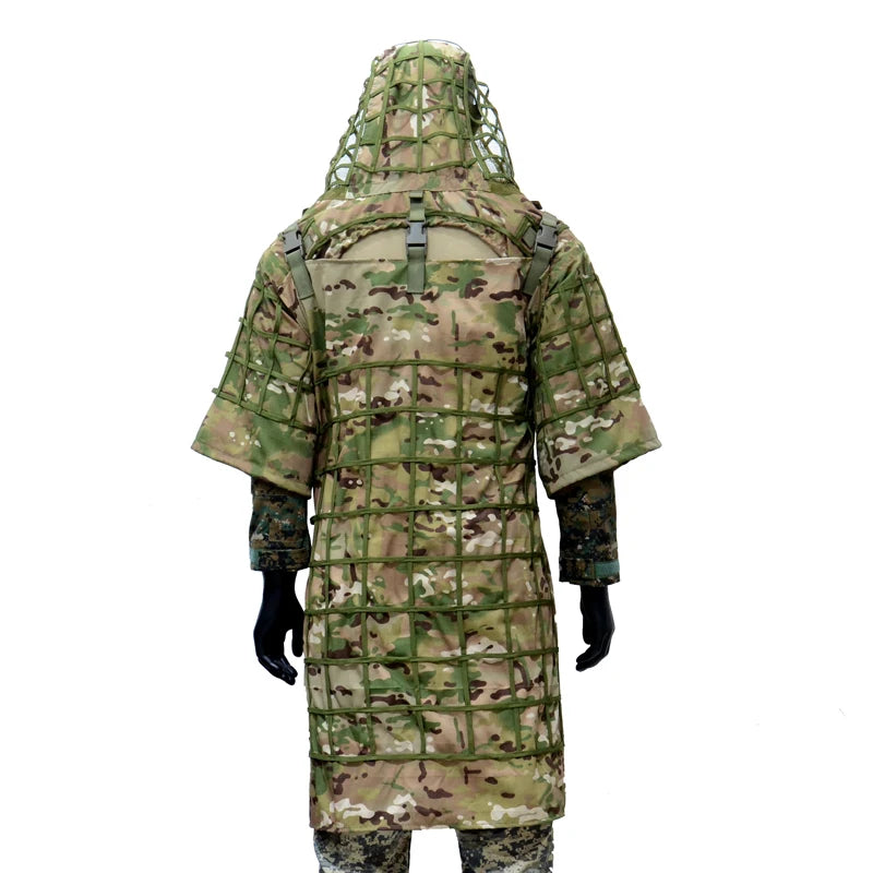 Tactical Ghillie Suit Hoodie – Lightweight Camouflage Sniper Jacket for Airsoft, Hunting & Ghost Recon