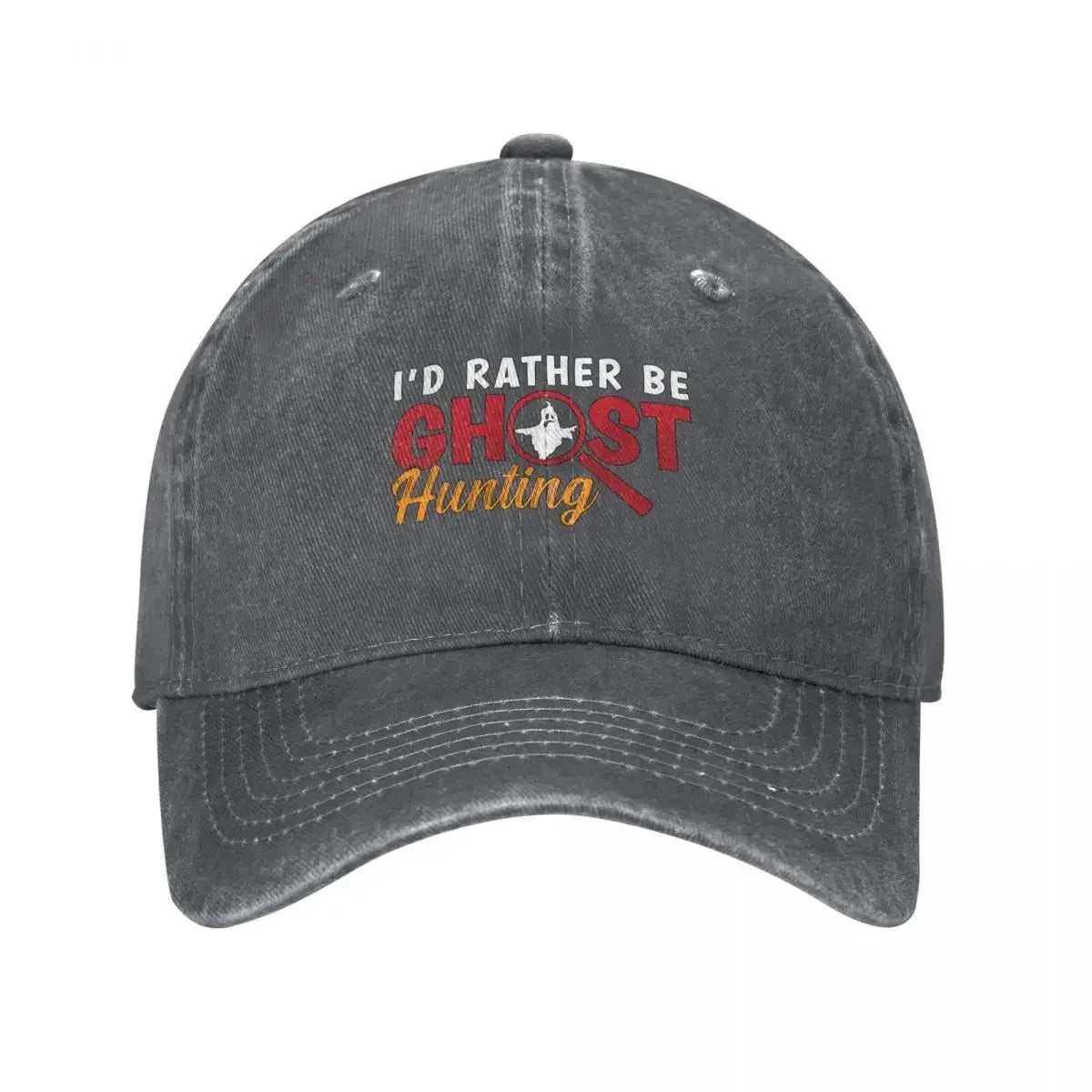 "I’d Rather Be Ghost Hunting" Baseball Cap – Paranormal Investigator Dad Hat