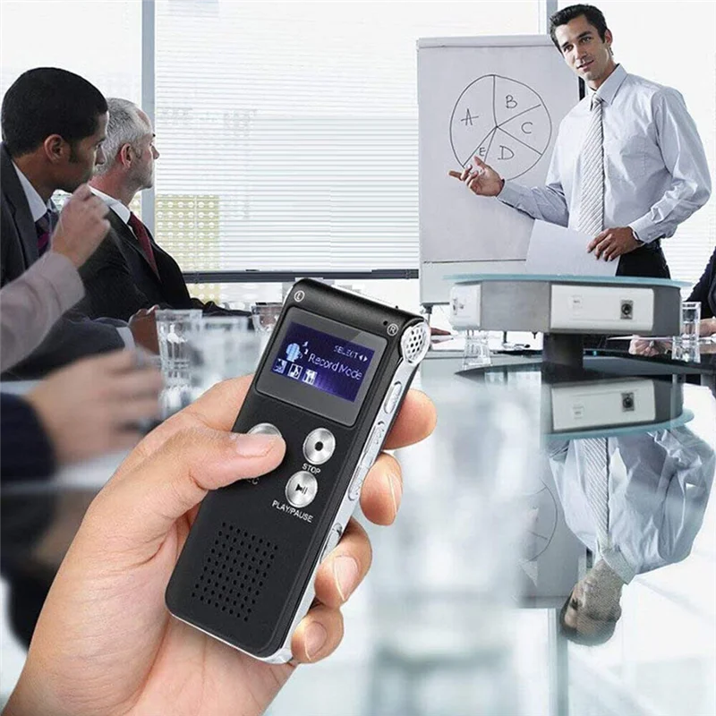 Digital EVP Voice Recorder – Paranormal Ghost Hunting Equipment with Voice Activation (8GB, Black)