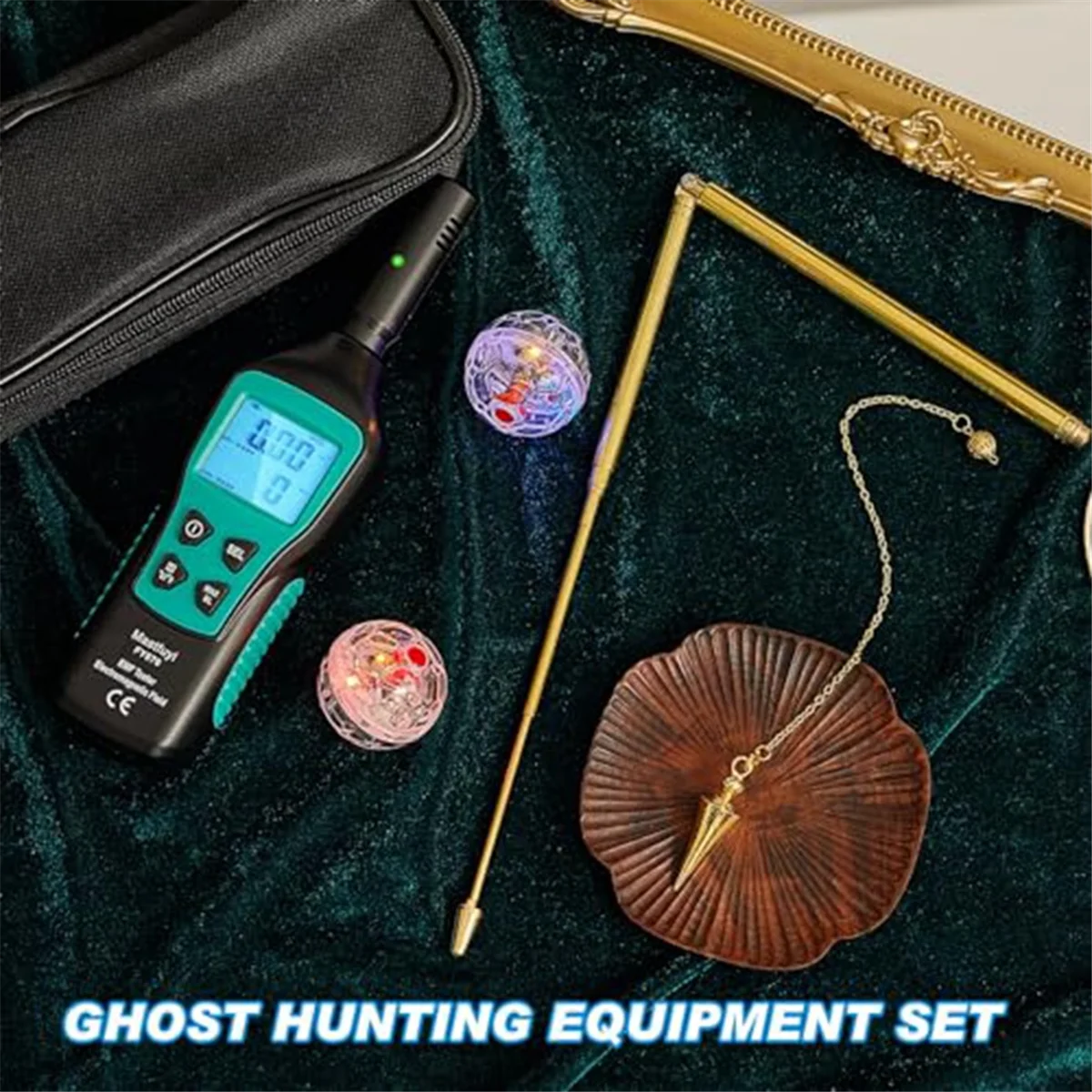 Mastfuyi 3-in-1 Ghost Hunting Equipment Kit – EMF Detector & Divining Rod for Paranormal Investigations