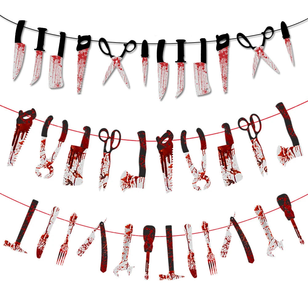 Halloween Terror Banner – Perfect for Haunted Houses & Ghost Hunting Ambiance