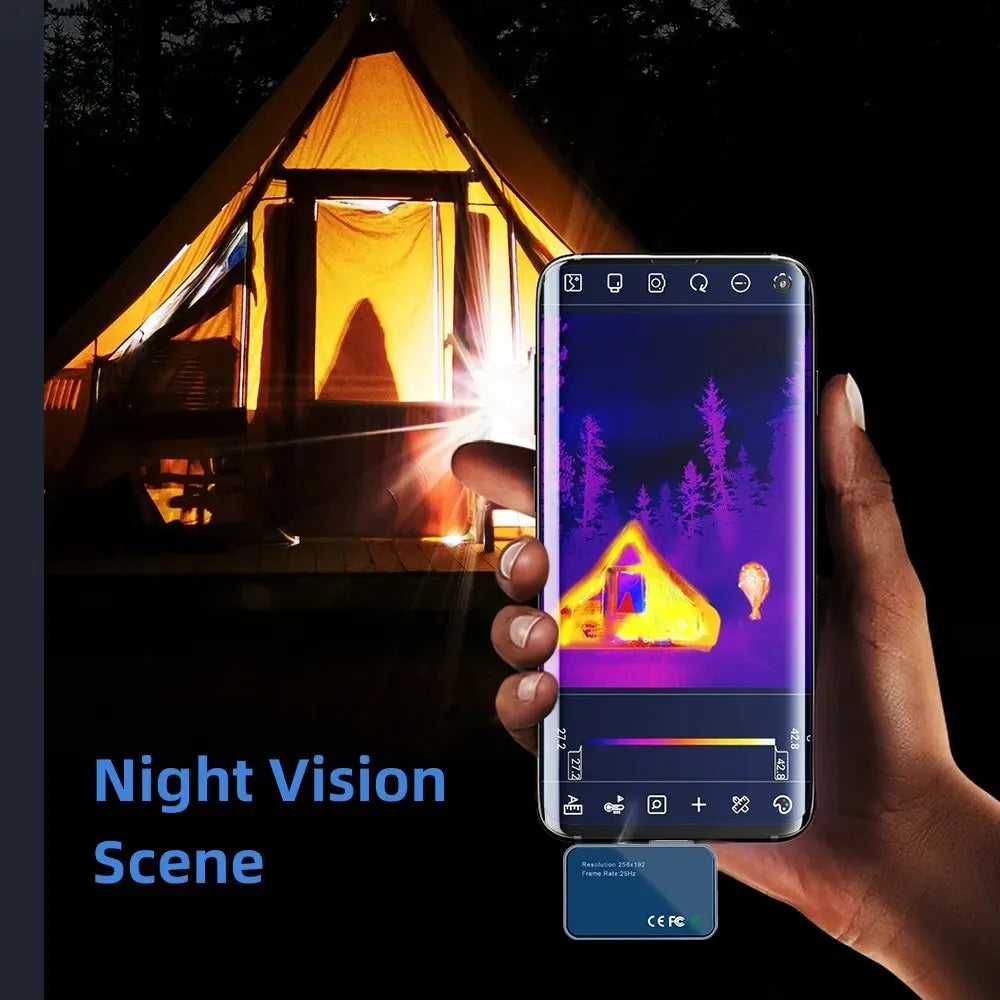 TOOLTOP T7 Android Thermal Imager – Ghost Hunting & Paranormal Detection Camera (256x192, 25Hz)
