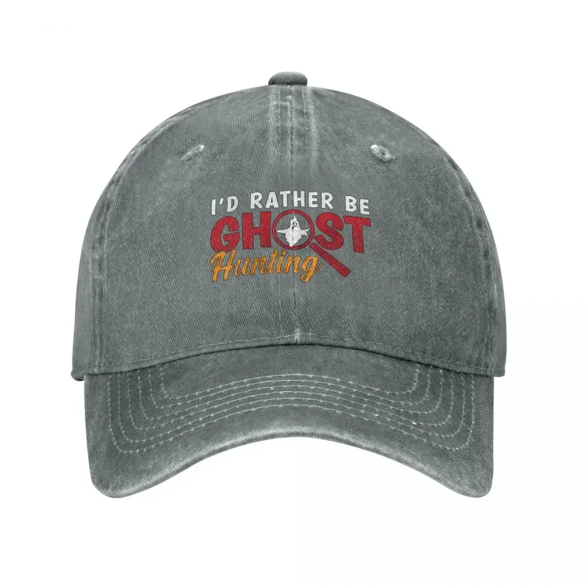 "I’d Rather Be Ghost Hunting" Baseball Cap – Paranormal Investigator Dad Hat