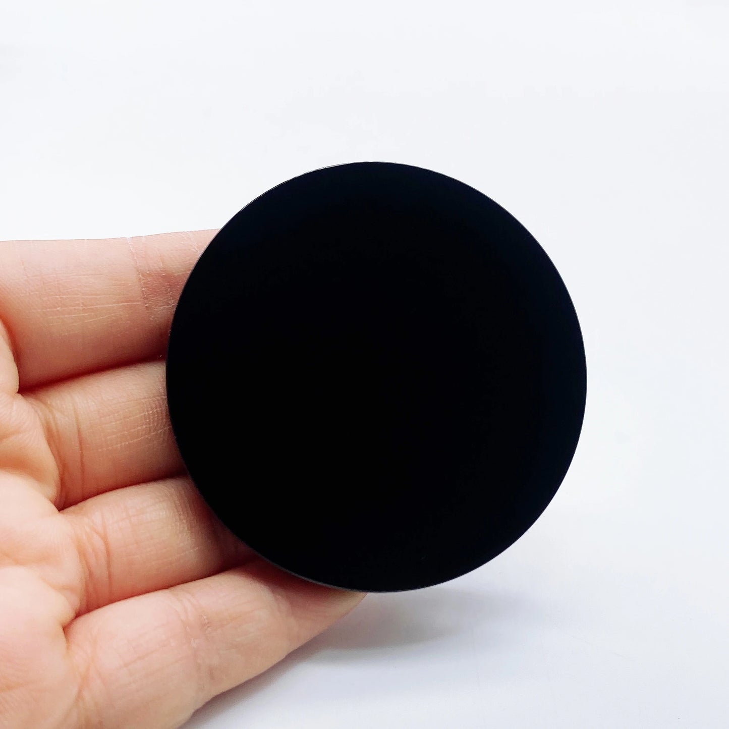 Black Obsidian Scrying Mirror – Crystal Divination & Paranormal Tool