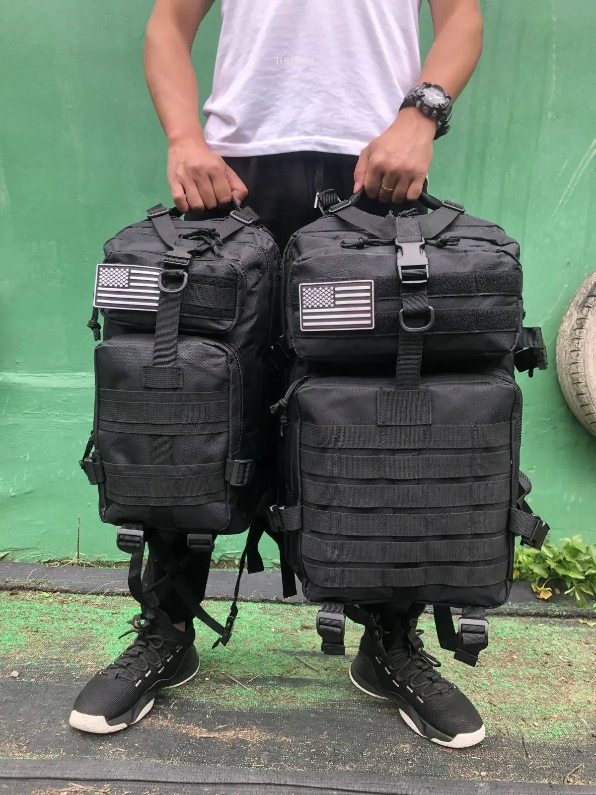 Waterproof Tactical Backpack – 25L/50L Nylon Rucksack for Hunting, Camping, Hiking & Outdoor Survival Gear