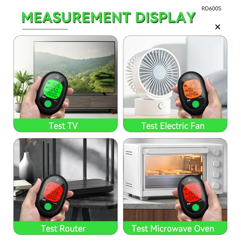 R&D RD600S EMF Meter – 3-in-1 Electromagnetic Field Radiation Detector for Ghost Hunting & Paranormal Investigations