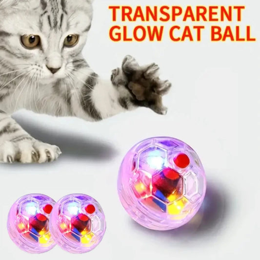 3PCS Interactive Cat Ball Toy | Flashing Motion Balls for Pets – Paranormal Ghost Hunting Equipment & Light-Up Play Toy