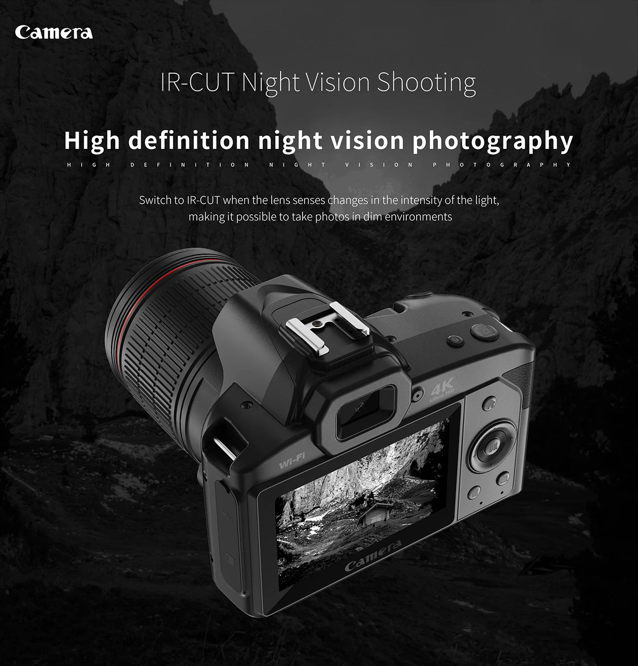 D5 4K HD Digital WiFi SLR Camera – The Ultimate Ghost Hunting & Paranormal Investigation Camcorder 👻🔦