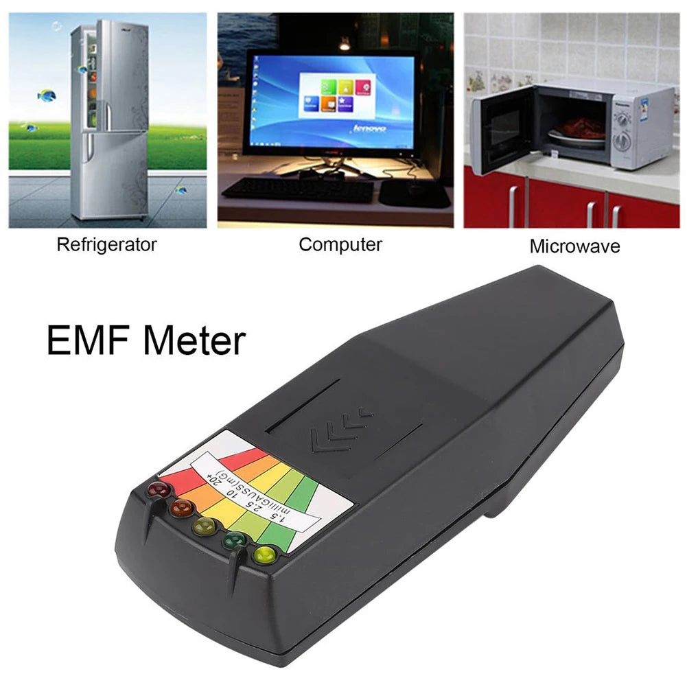 K2 EMF Meter – Handheld Electromagnetic Field Gauss Meter with 5-LED Indicator for Ghost Hunting & EMF Detection