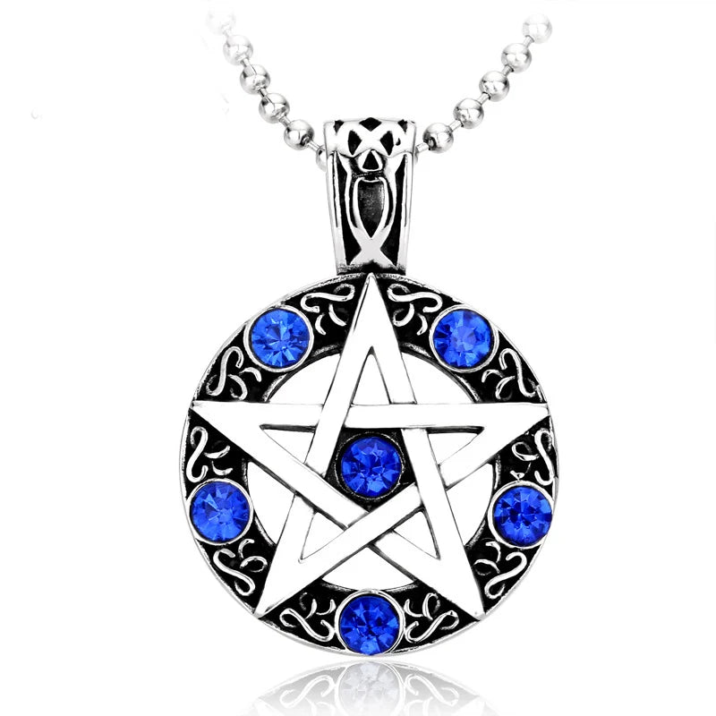 Pentagram Necklace – Supernatural Five-Pointed Star Pendant Gothic Jewelry for Men & Women