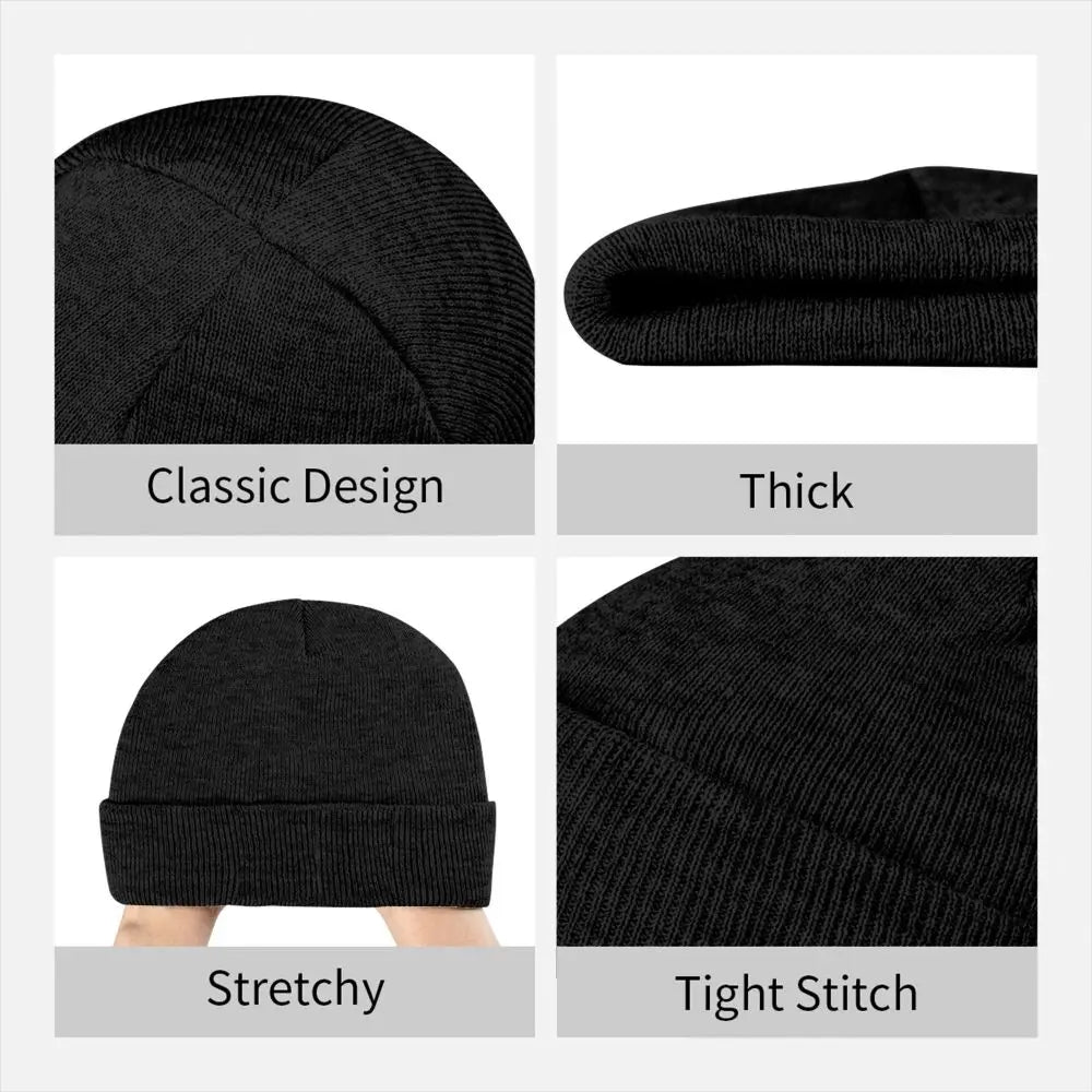Crimson Ghost Beanie – Misfits Knit Skull Cap Winter Hat for Men & Women | Warm Gothic Streetwear Gift