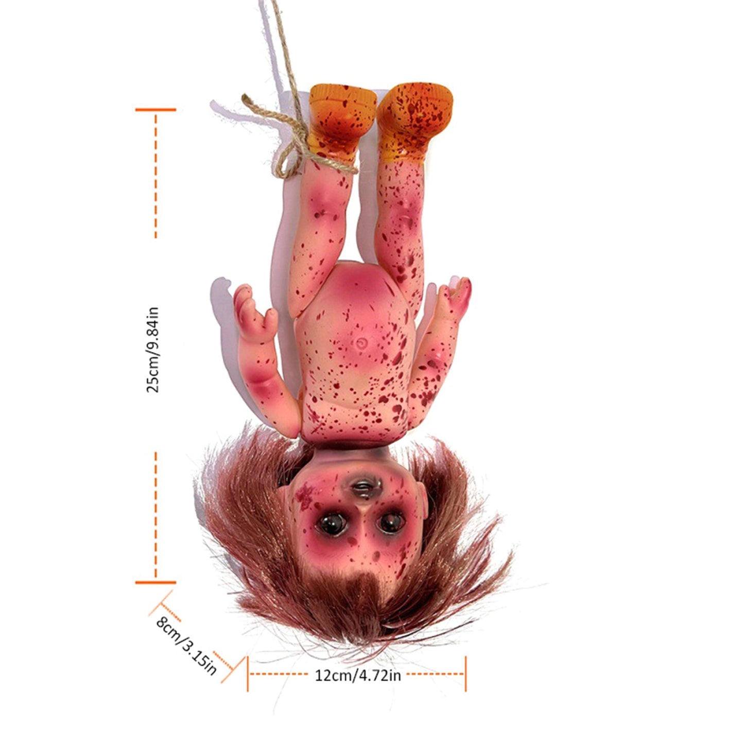 Halloween Hanging Ghost Doll – Creepy Haunted House Decoration & Paranormal Party Prop