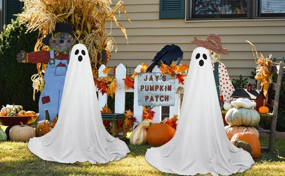 Glowing LED Skeleton Ghost – Halloween Standing Decoration with Remote Control