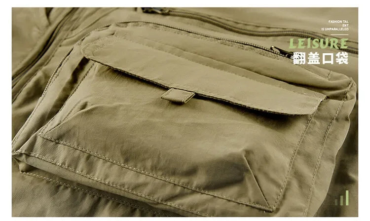 Men’s Tactical Vest – 14 Pocket Mesh Cargo Waistcoat for Hiking, Fishing & Outdoor Adventures | Lightweight Summer Jacket