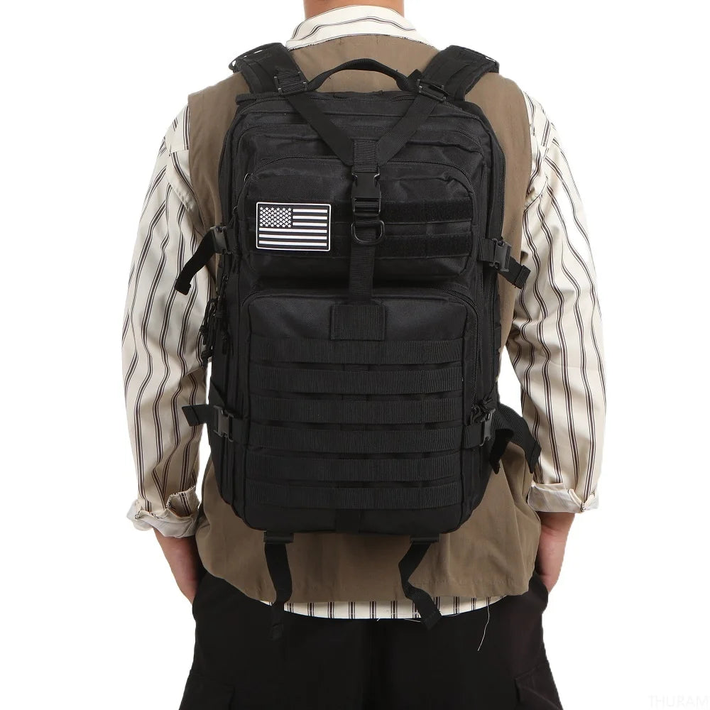 Waterproof Tactical Backpack – 25L/50L Nylon Rucksack for Hunting, Camping, Hiking & Outdoor Survival Gear