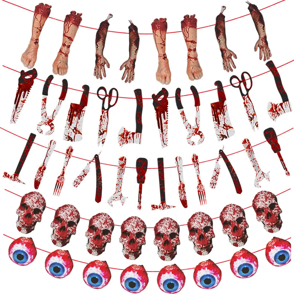 Halloween Terror Banner – Perfect for Haunted Houses & Ghost Hunting Ambiance