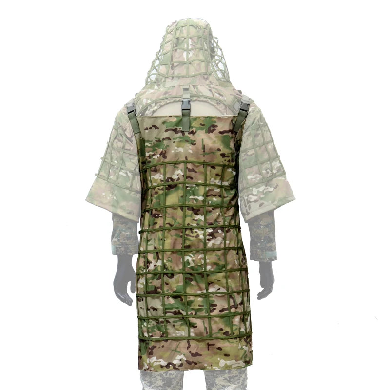 Tactical Ghillie Suit Hoodie – Lightweight Camouflage Sniper Jacket for Airsoft, Hunting & Ghost Recon