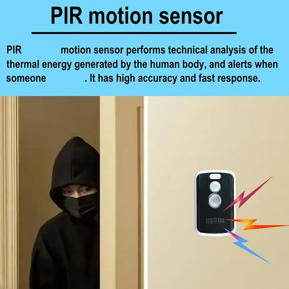 Wireless PIR Infrared Thermal Sensor Alarm – Ghost & Human Motion Detector