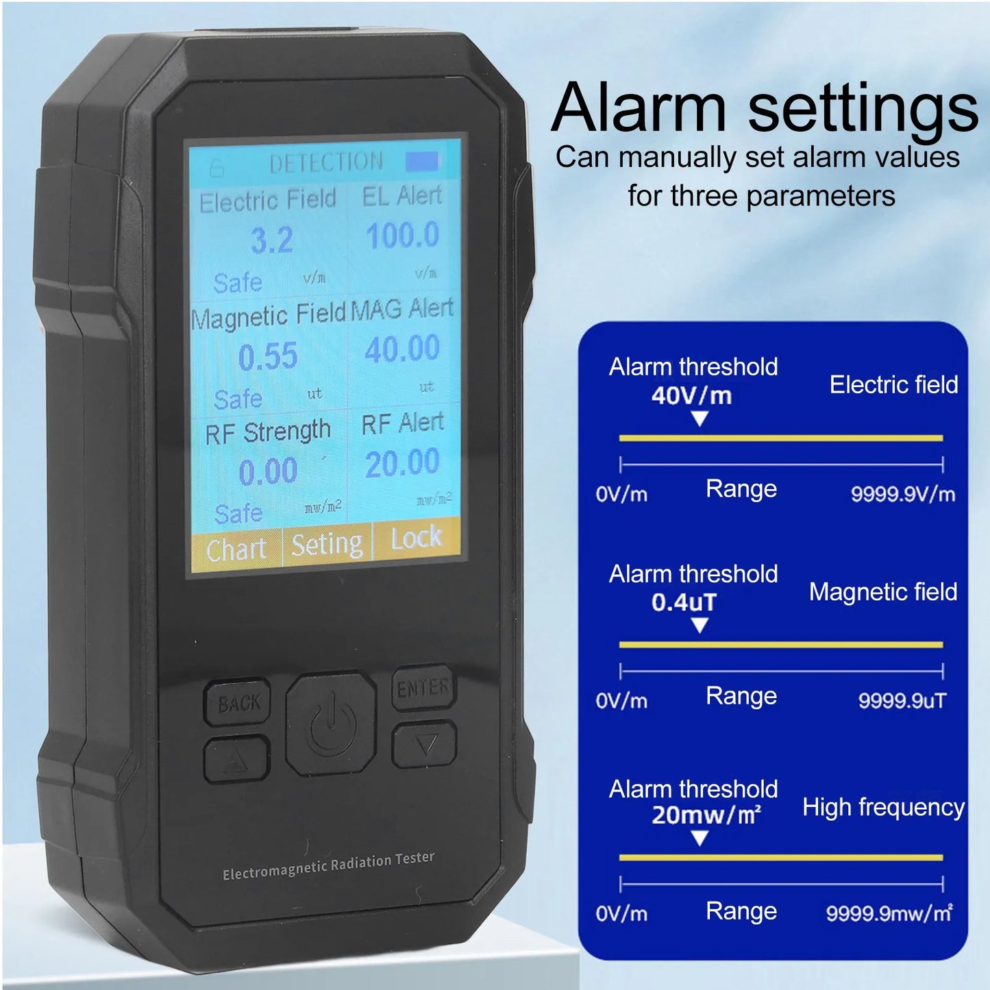 High Accuracy EMF Meter – Electromagnetic Field Radiation Detector for Ghost Hunting & Home Safety