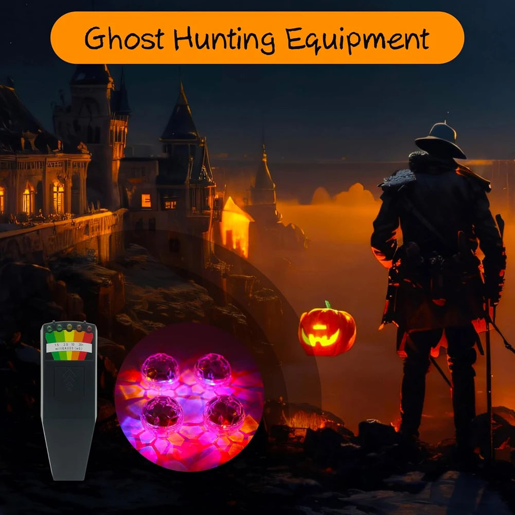 Ghost Hunting EMF Kit – 5 LED EMF Meter + 4 Motion Light Balls