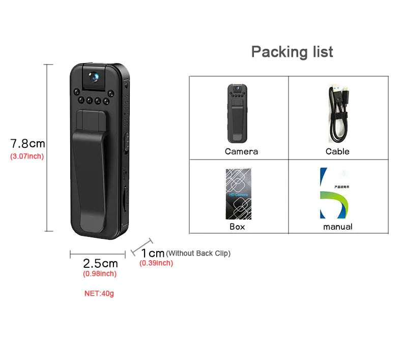 Mini HD Night Vision Camera – Portable Ghost Hunting Camcorder