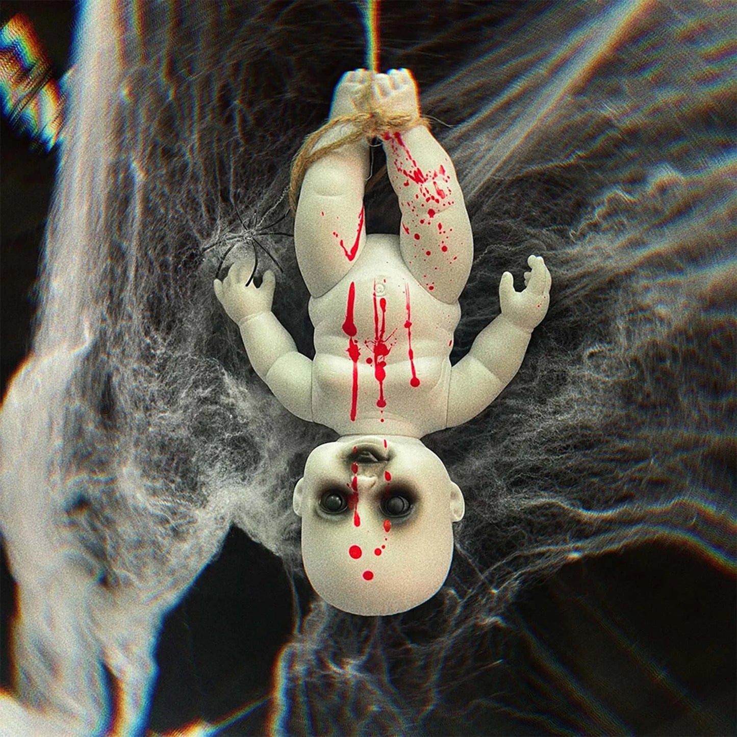 Haunted Blood Doll – Terrifying Ghost Zombie Baby for Paranormal & Horror Decor