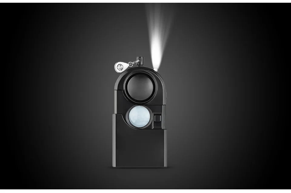 KERUI Mini Motion Detector Alarm – 120DB Siren & SOS LED Light for Ghost Hunting & Security