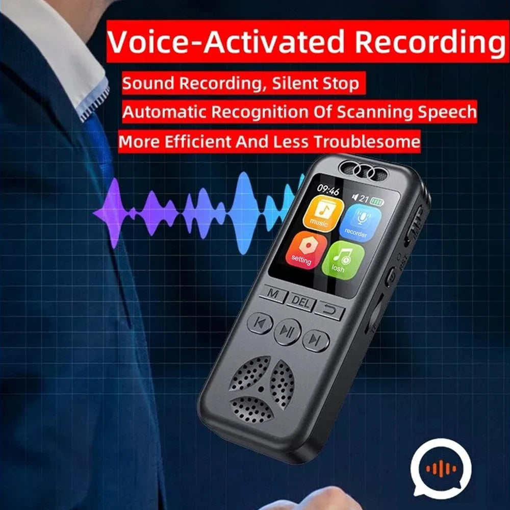 Digital Voice Recorder SU7 | Voice-Activated Audio Recorder with Noise Reduction, MP3 Playback & 560 Hours Recording Capacity