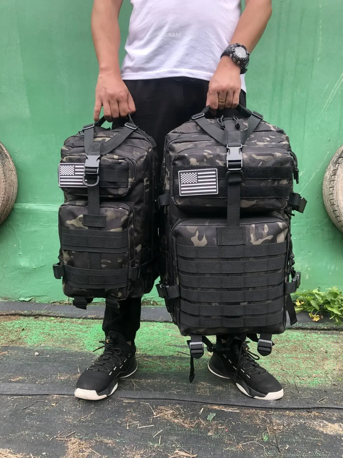 Waterproof Tactical Backpack – 25L/50L Nylon Rucksack for Hunting, Camping, Hiking & Outdoor Survival Gear