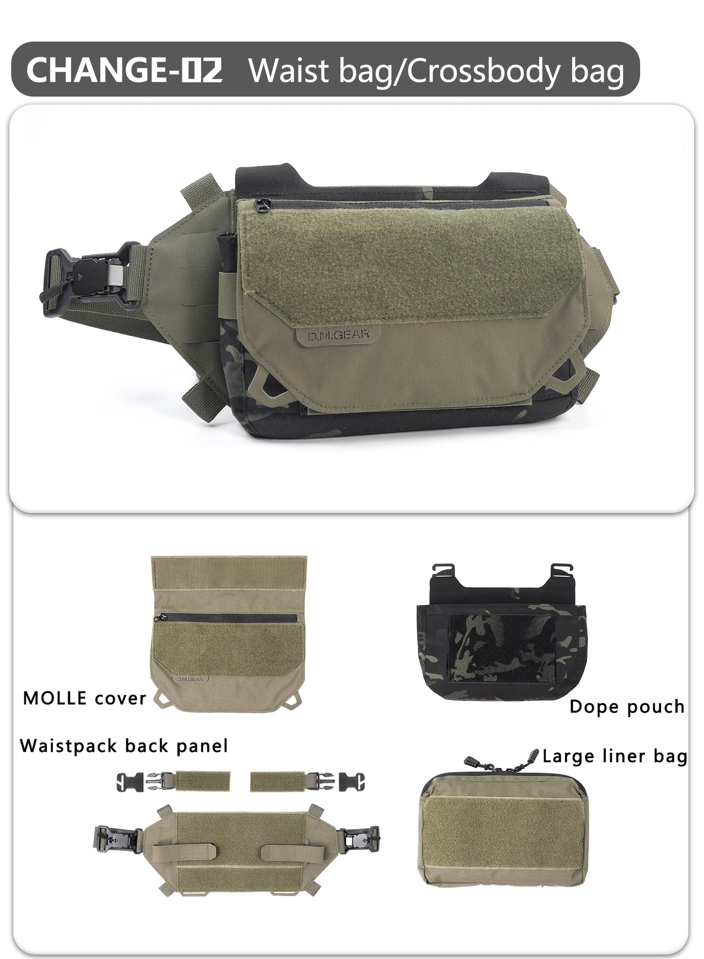 Tactical Hunting Shoulder Bag – Waterproof Molle Outdoor Equipment Pack for Men | Multifunctional Military Gear