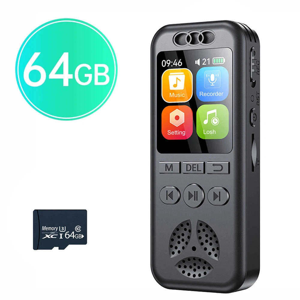 Digital Voice Recorder SU7 | Voice-Activated Audio Recorder with Noise Reduction, MP3 Playback & 560 Hours Recording Capacity