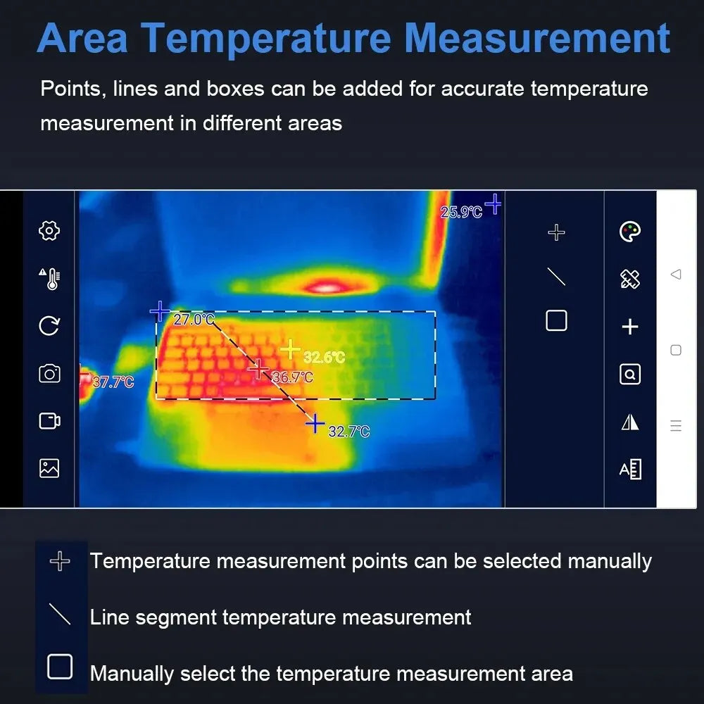 TOOLTOP T7 Android Thermal Imager – Ghost Hunting & Paranormal Detection Camera (256x192, 25Hz)