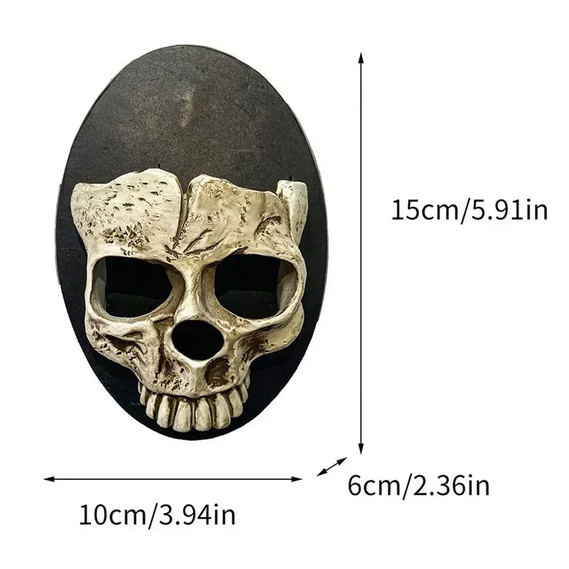 Skeleton Candlestick Pendant – Gothic Resin Haunted Wall Decoration