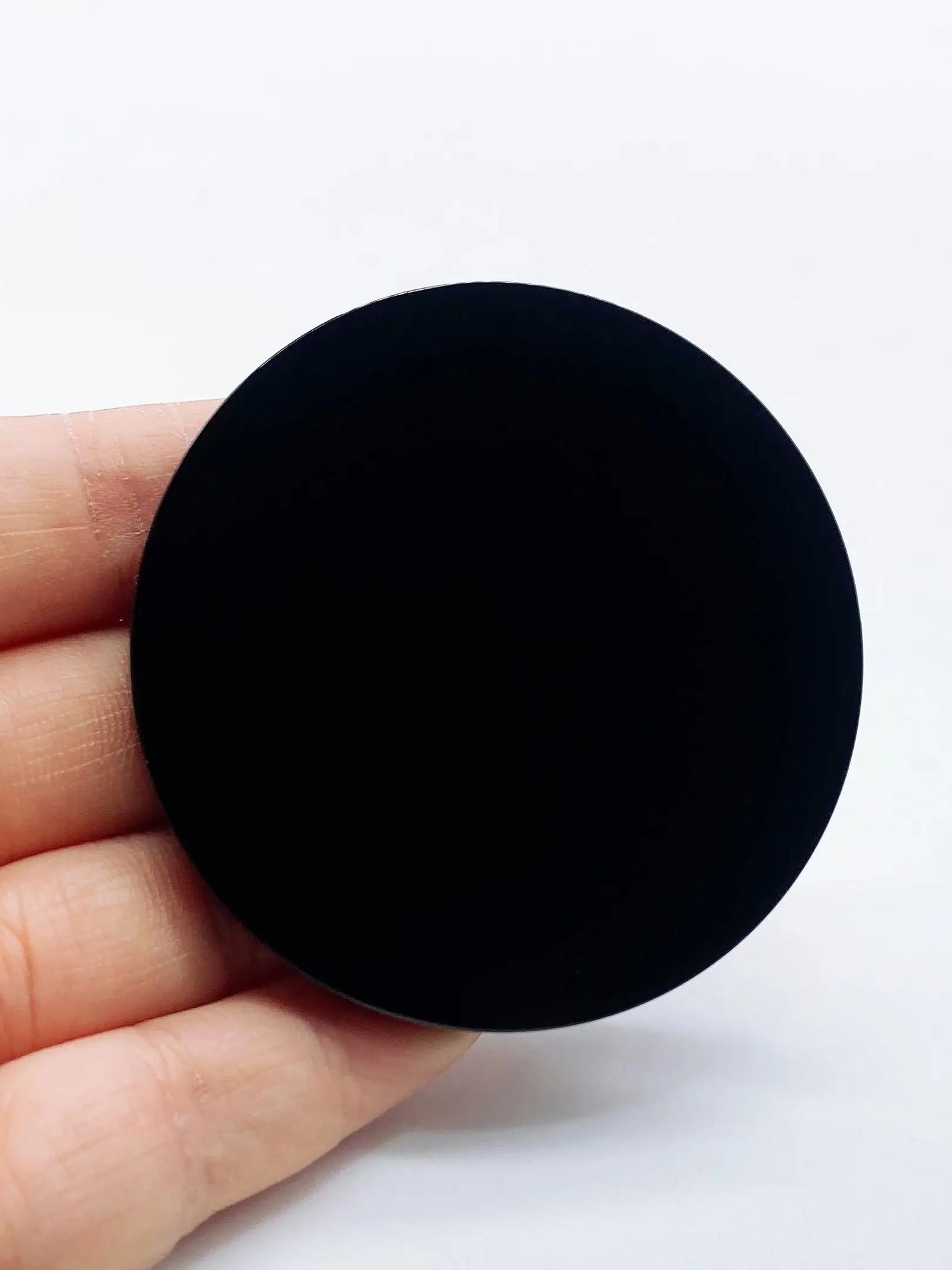 Black Obsidian Scrying Mirror – Crystal Divination & Paranormal Tool