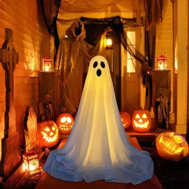 Glowing LED Skeleton Ghost – Halloween Standing Decoration with Remote Control