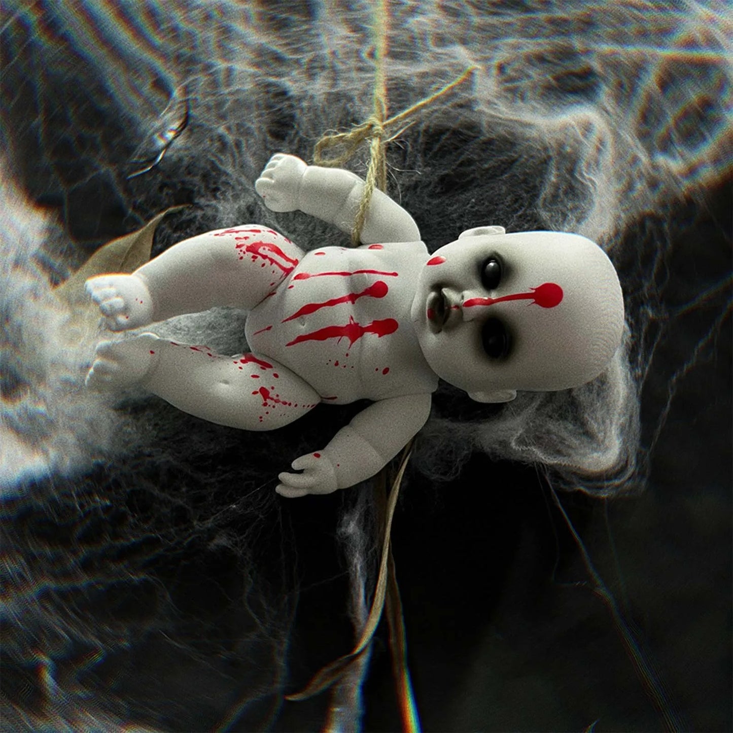 Haunted Blood Doll – Terrifying Ghost Zombie Baby for Paranormal & Horror Decor