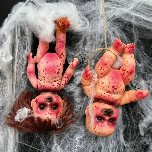 Halloween Hanging Ghost Doll – Creepy Haunted House Decoration & Paranormal Party Prop