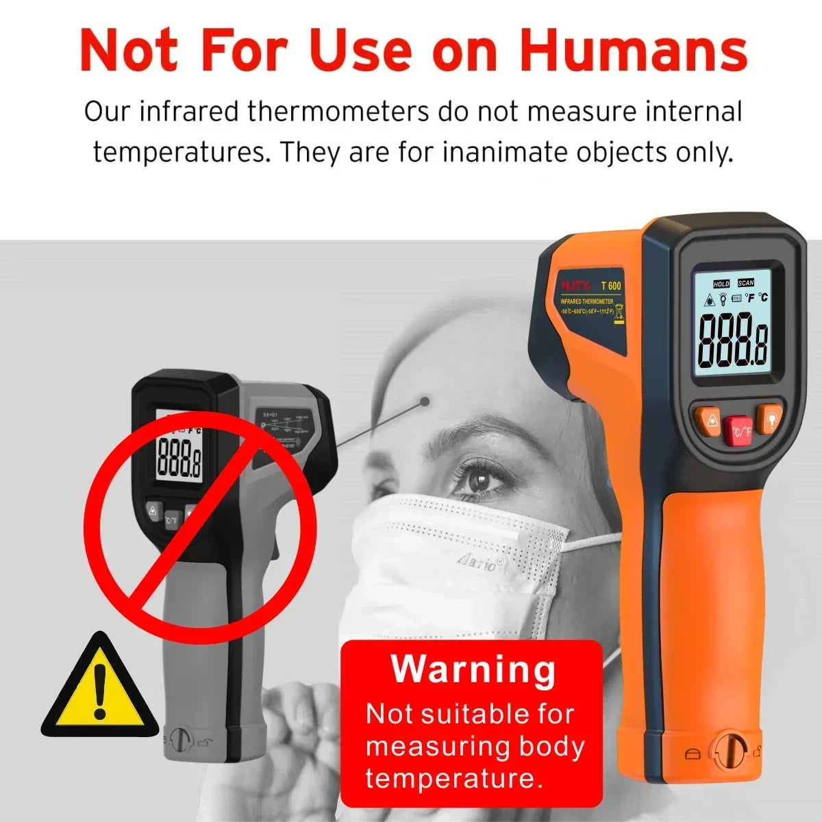 Infrared Thermometer Hygrometer – Handheld Laser Surface Temperature Detector for Paranormal Investigations & Ghost Hunting