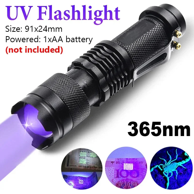 UV Flashlight LED Ultraviolet Torch – Essential Tool for Ghost Hunting & Paranormal Investigations