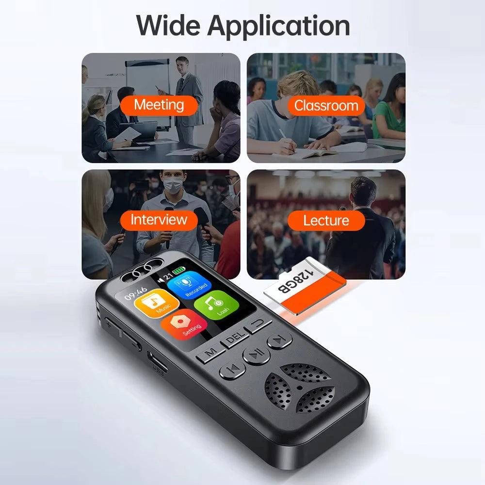 Digital Voice Recorder SU7 | Voice-Activated Audio Recorder with Noise Reduction, MP3 Playback & 560 Hours Recording Capacity