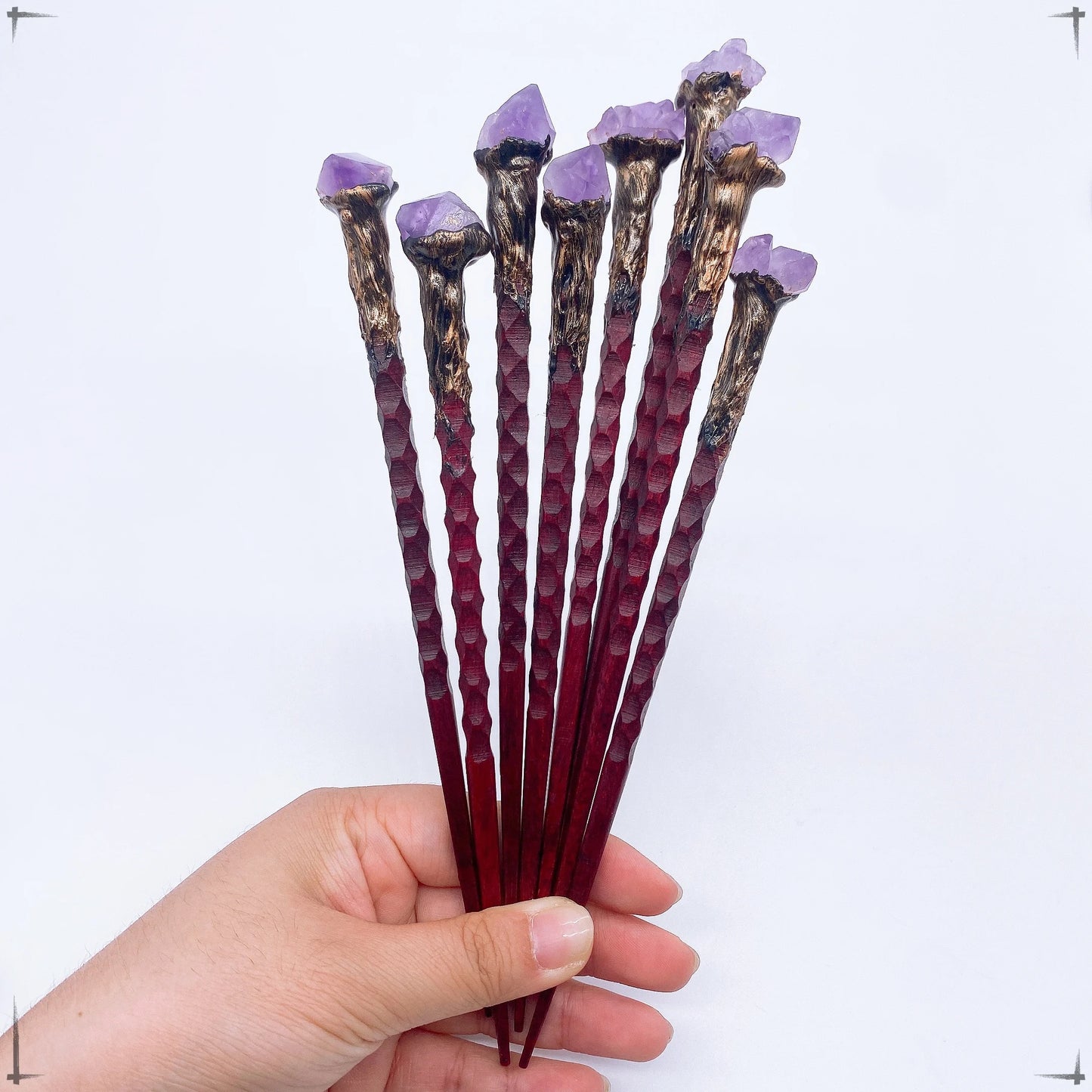 Amethyst Crystal Wand – Witchcraft, Reiki & Paranormal Energy Tool