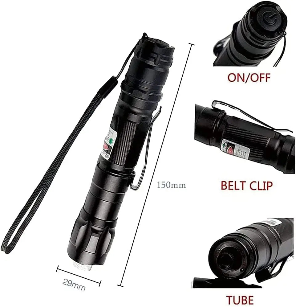 Mini 2-in-1 Laser Pointer & LED Flashlight – Ghost Hunting Trigger Tool & Pet Toy
