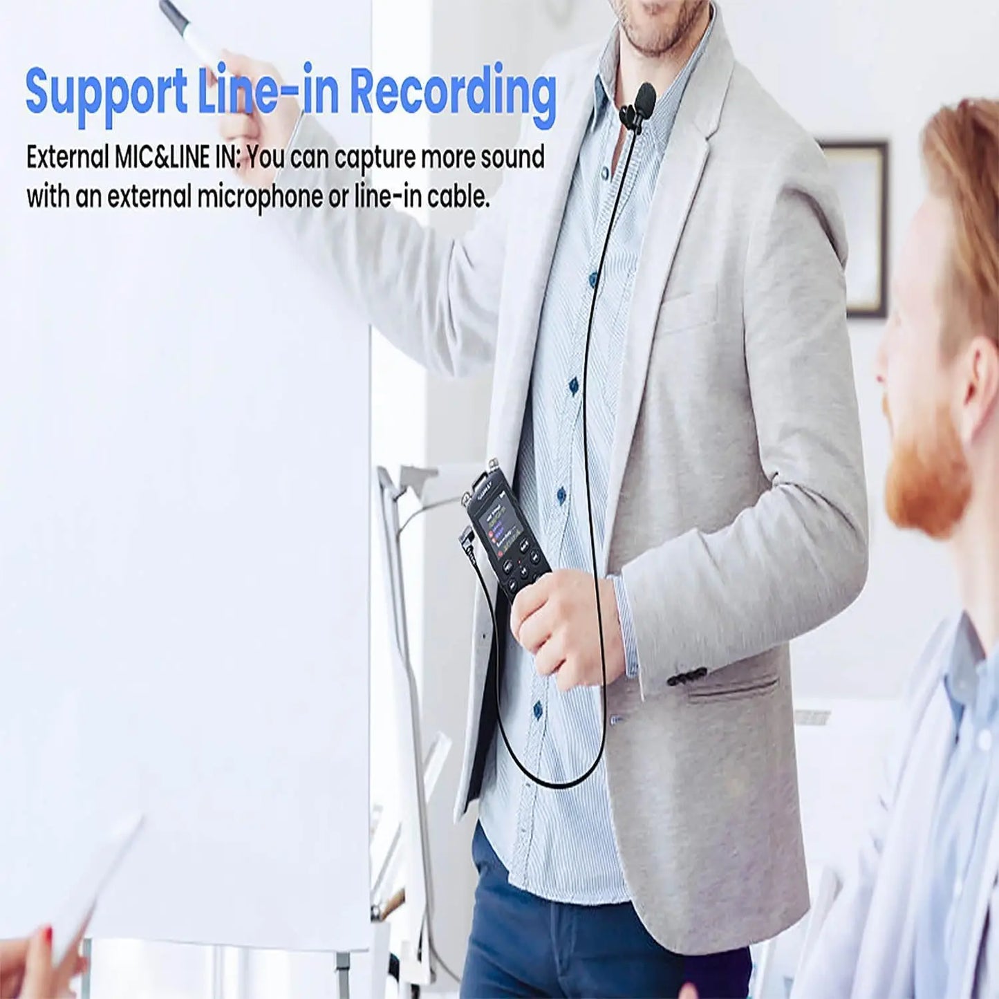 Digital Voice Recorder Voice Activated Recorder for Lectures Meetings - aiworth 9860 Hours Sound Audio Recorder Dictaphone Recor