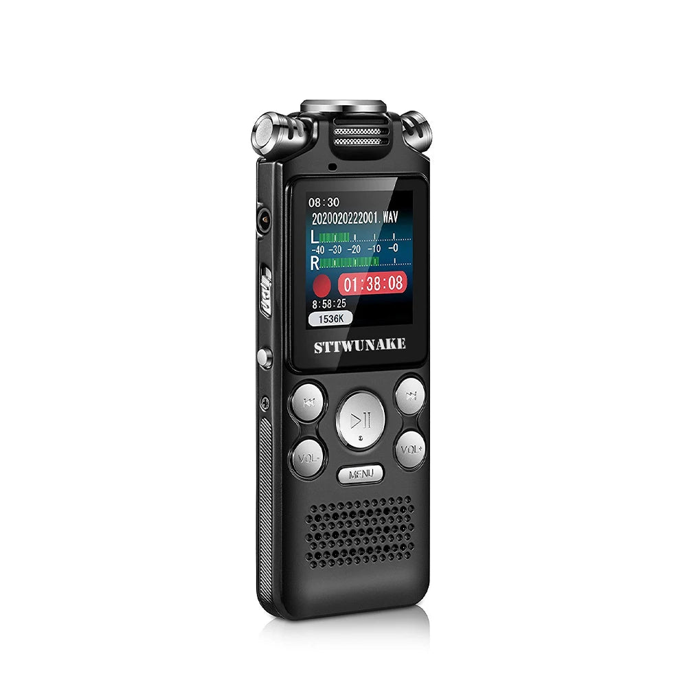 Professional Voice-Activated Digital Audio Recorder – Noise Cancelling, PCM Recording, MP3 Player (8GB/16GB/32GB)