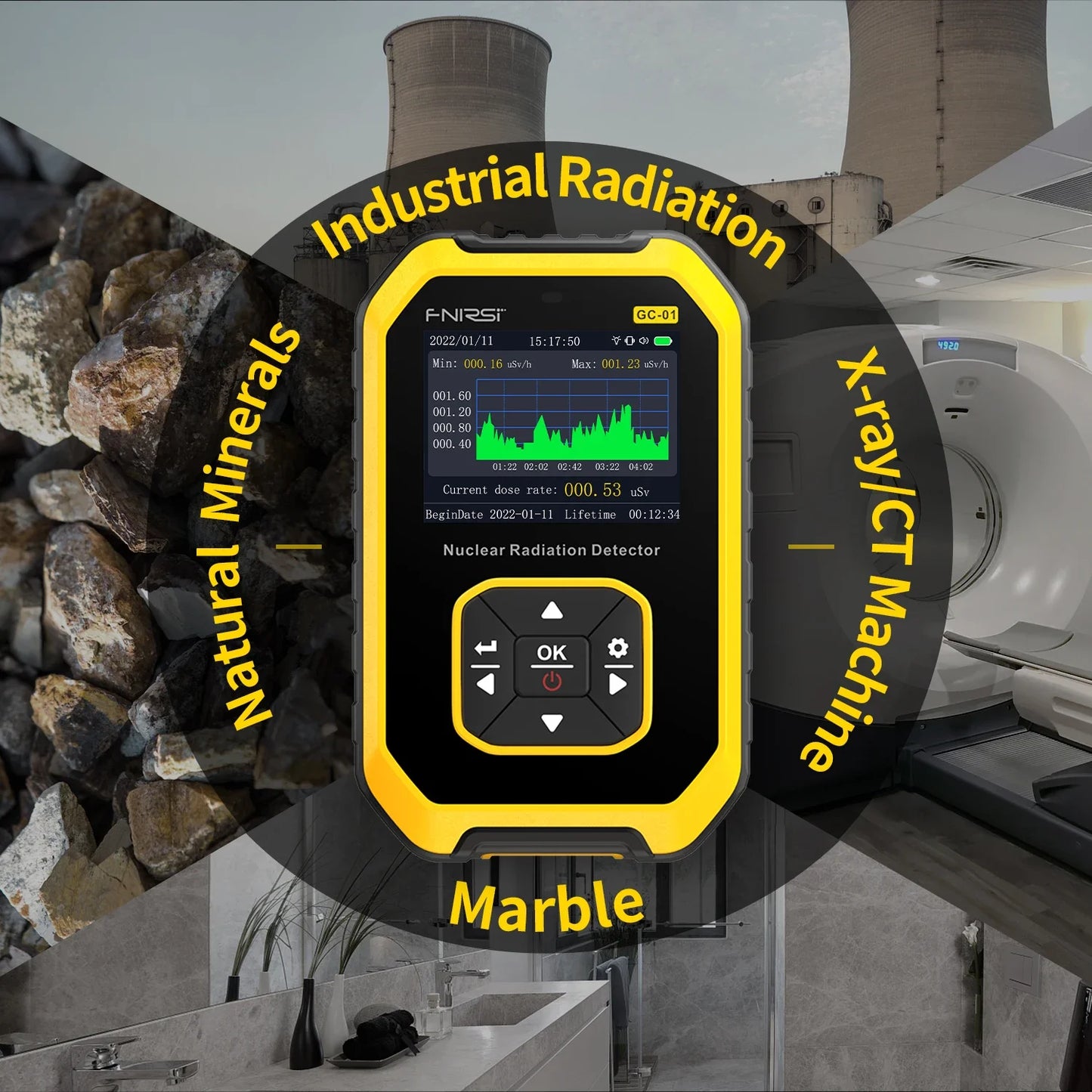 GC-01 Geiger Counter – Radiation Detector for Paranormal Energy & Ghost Hunting