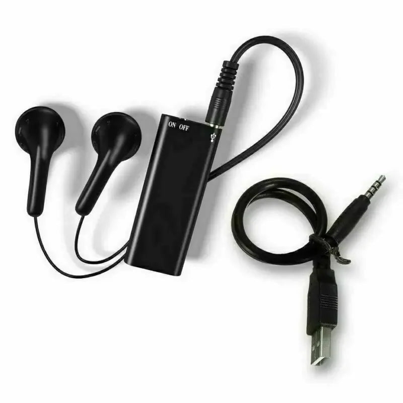 Mini Voice Recorder | Portable Intelligent Sound Recorder with Voice Activation, HD Noise Reduction, MP3 Player & OTG Support