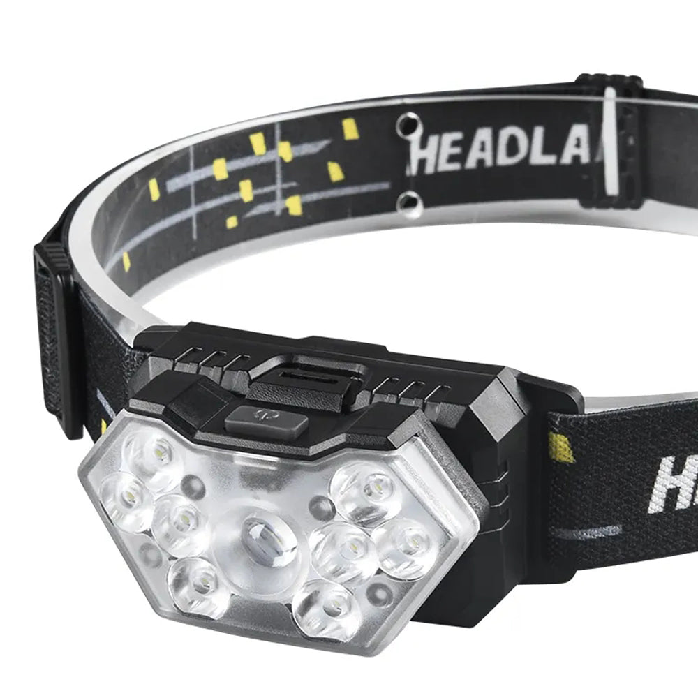 9 LED Strong Light Headlamp – Motion Sensor Headlight for Ghost Hunting & Paranormal Investigations
